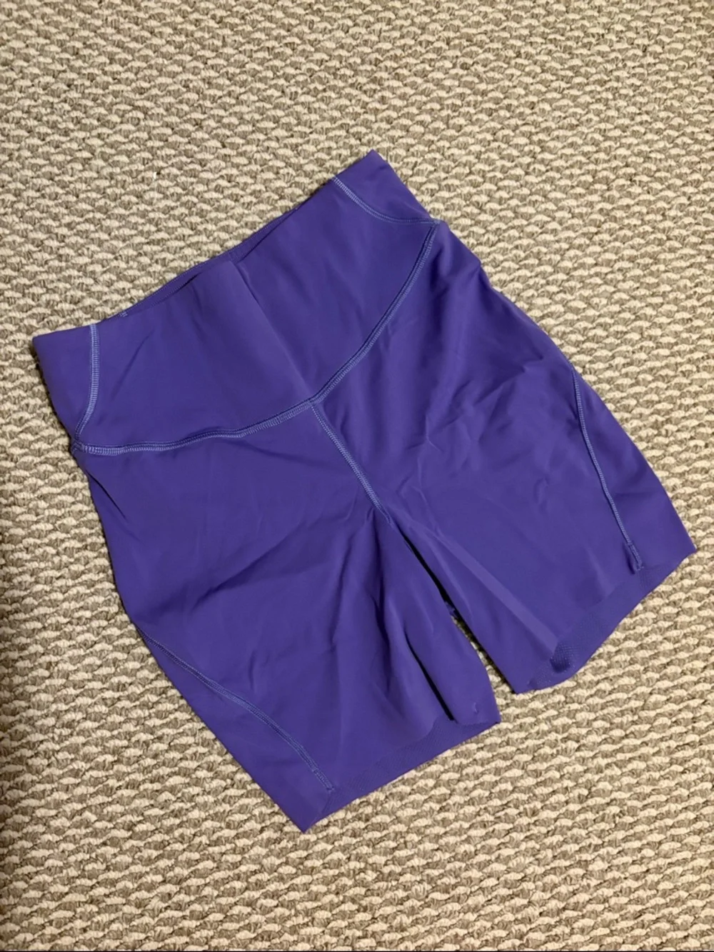 Lululemon purple biker shorts - Picture 2 of 3